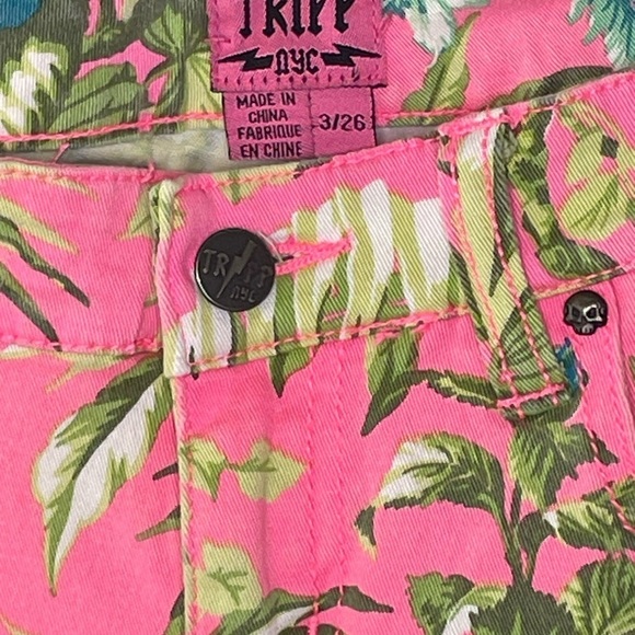 Tripp NYC jeans skinny floral pink waist 26 - Picture 2 of 7
